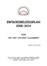 erfgoedbeleidsplan 2008-2014 voor “het hart ... - Gemeente Staden
