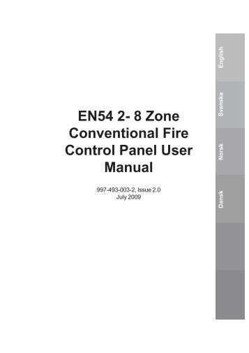 EN54 2- 8 Zone Conventional Fire Control Panel ... - UNY Systems