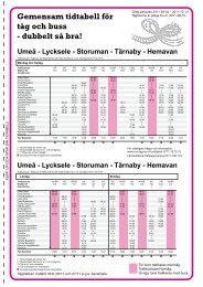 Gemensam tidtabell för tåg och buss - dubbelt så bra!