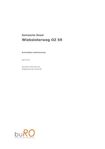 Wieksloterweg OZ 59 - Gemeente Soest