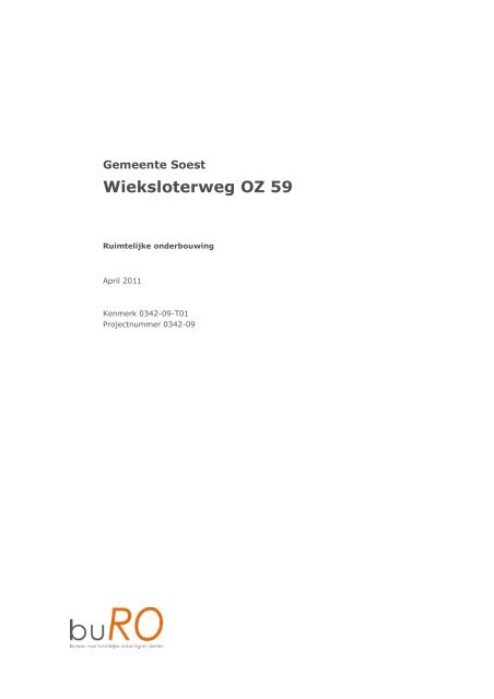 Wieksloterweg OZ 59 - Gemeente Soest
