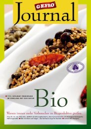 GEFRO Journal 16 - Warum immer mehr Verbraucher zu Bioprodukten greifen.