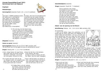 liturgie (pdf) - Hervormde Gemeente Rijsoord