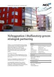 Referensblad Förskolor och skolor, Staffanstorp - NCC