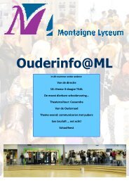 Ouderinfo@ML - Montaigne Lyceum