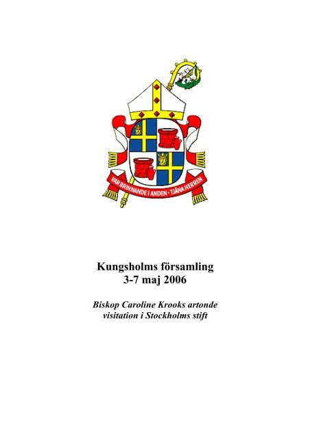 Program för biskopsvisitation i Kungsholms ... - Stockholms stift