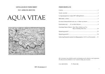 AQUA VITAE - NGV afd Betuwe