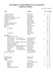 journal list.pdf - Victorian Carnivorous Plant Society