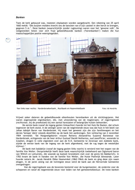 HISTORIE van de ONTMOETINGSKERK te ZEVENAAR