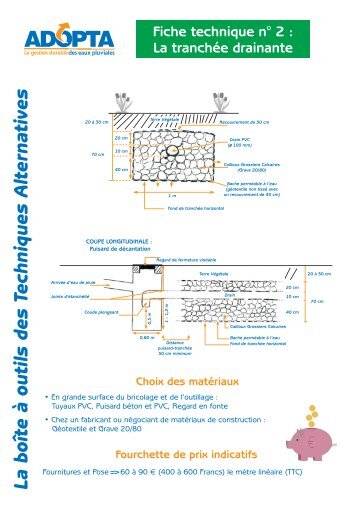 Tranchées drainantes - ADOPTA