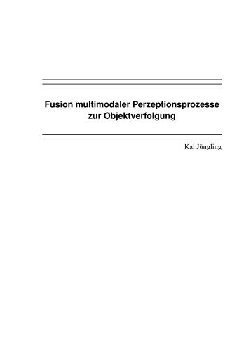 Fusion multimodaler Perzeptionsprozesse zur Objektverfolgung