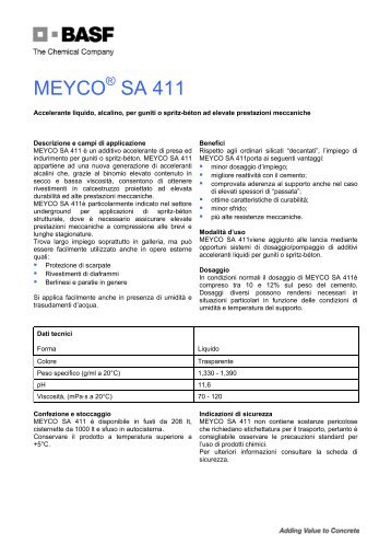 MEYCO SA 411 - BASF Construction Chemicals Italia S.p.A.