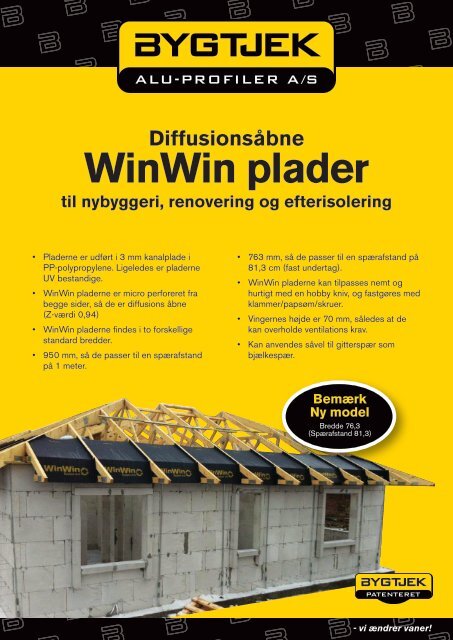 WinWin plader - Bygtjek