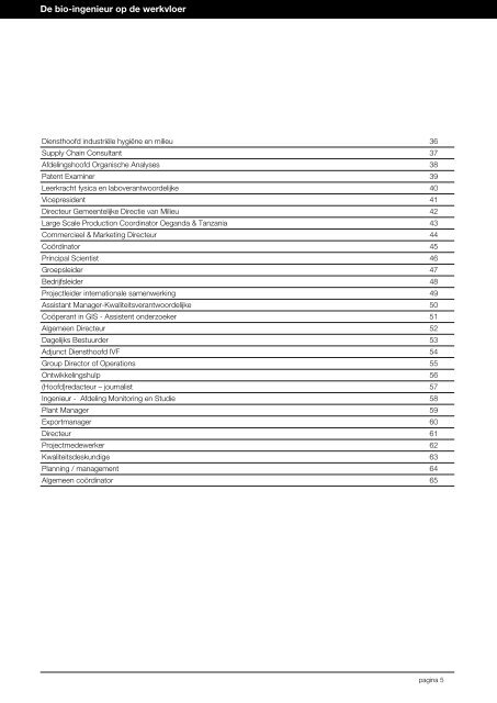 De bio-ingenieur op de werkvloer - Toegepaste Biologische ...