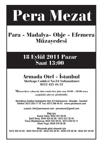 18 Eylül 2011 - Müzayede