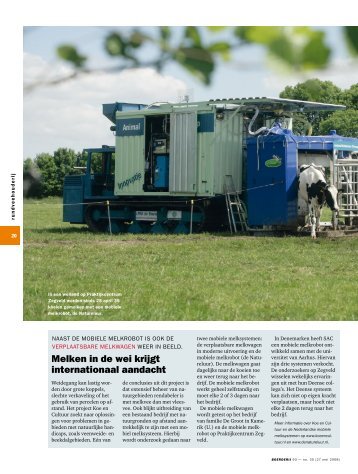 Koe en robot beide in de wei - Verantwoorde Veehouderij