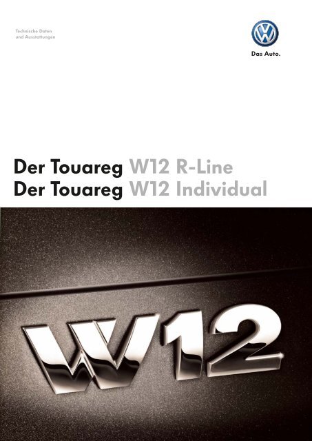 Der Touareg W12 R-Line Der Touareg W12 ... - Autohaus Perski ohg