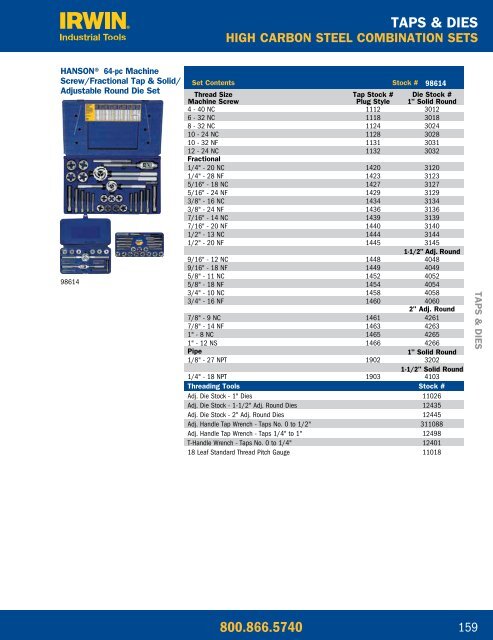 Irwin-ViseGrip-Ace Hanson - Stampede Tool Warehouse, Inc.