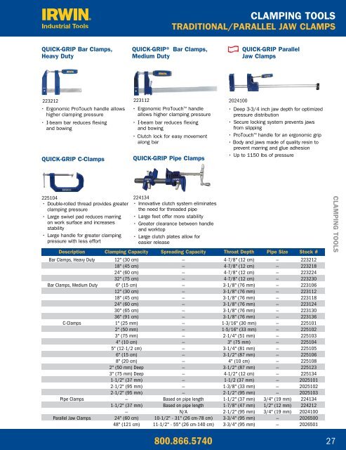 Irwin-ViseGrip-Ace Hanson - Stampede Tool Warehouse, Inc.