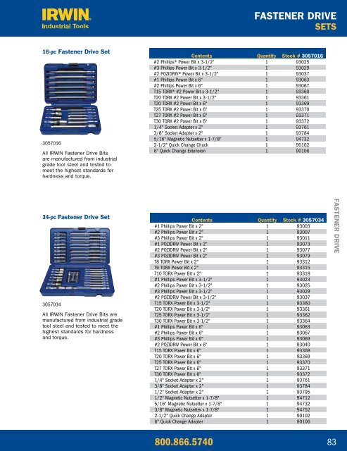 Irwin-ViseGrip-Ace Hanson - Stampede Tool Warehouse, Inc.