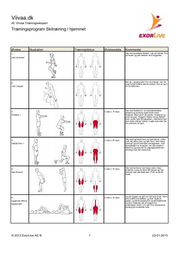 Hent træningsprogram som PDF her - Viivaa
