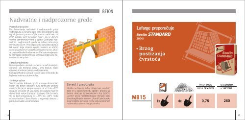 Priručnik za upotrebu pakovanog cementa - LAFARGE-BFC