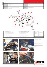 FITTING INSTRUCTIONS 1/4 - Scorpion