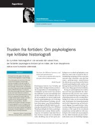 Om psykologiens nye kritiske historiografi - Tidsskrift for Norsk ...