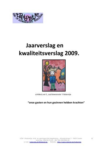 jaarverslag roborstje.pdf - Netwerk Bjz Oudenaarde