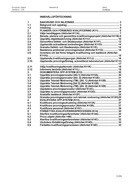 Rules for qualification of NDT systems in Sweden (PDF ... - Vattenfall