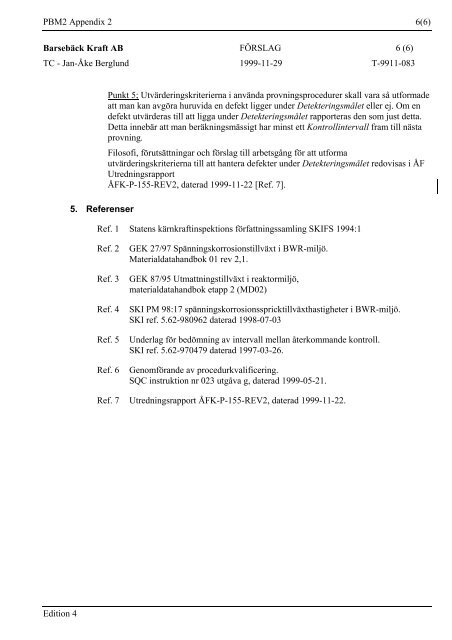 Rules for qualification of NDT systems in Sweden (PDF ... - Vattenfall