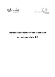 introductiebrochure voor studenten verpleegeenheid D2 - regionaal ...
