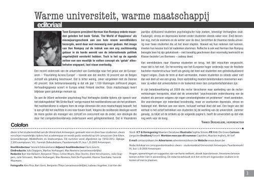 THEHICKEYUNDERWORLD - dwars - Universiteit Antwerpen