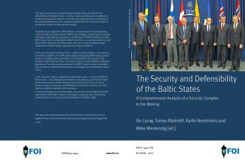 The Security and Defensibility of the Baltic States