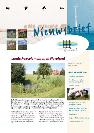 Landschapselementen in Flevoland - Landschapsbeheer Flevoland