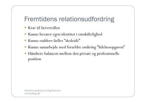 FSL Sj%C3%A6lland januar 22011 - Psykolog Lars Hugo Sørensen