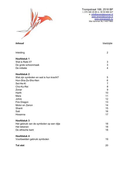 werkboek reiki ii - amanda bouman