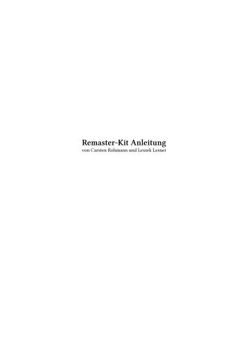 Remaster-Kit Anleitung - ZevenOS