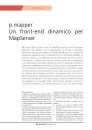 p.mapper Un front-end dinamico per MapServer - Faunalia