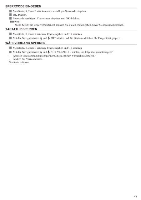 BDA Laserfax 845i deutsch - Fax-Anleitung.de