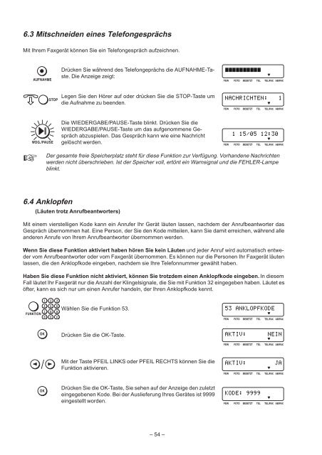 Bedienungsanleitung - leicht gemacht I ALLES ... - Fax-Anleitung.de