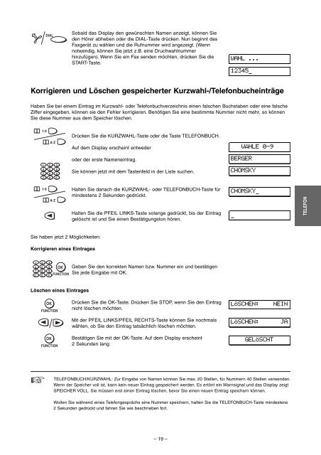 Philips HFC111 D Manual - Fax-Anleitung.de