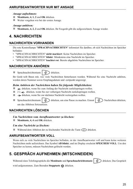 PHONEF@X-INTERNET 390i / 395i / 440i / 445i - Fax-Anleitung.de