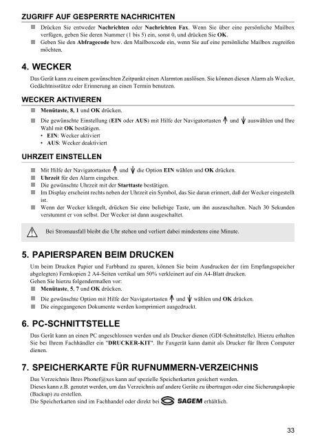 PHONEF@X-INTERNET 390i / 395i / 440i / 445i - Fax-Anleitung.de