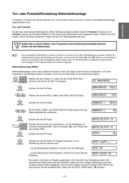 Philips PPF 242/272 D Manual - Fax-Anleitung.de