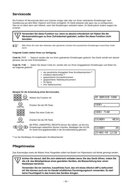 Philips PPF 242/272 D Manual - Fax-Anleitung.de