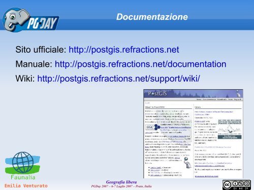 Geografia libera con PostgreSQL: PostGIS come base di ... - Faunalia