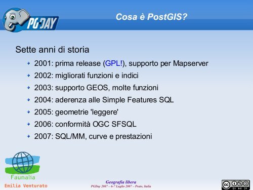 Geografia libera con PostgreSQL: PostGIS come base di ... - Faunalia