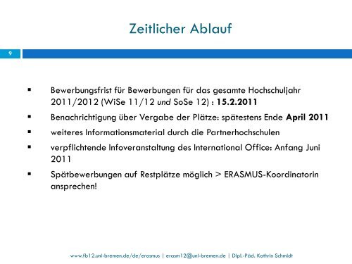 Präsentation - Fachbereich 12 - Universität Bremen