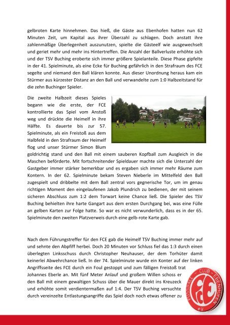 TSV Buching II - FC Ebenhofen